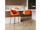 Set of 2 Doucezen 75cm velvet bar stools