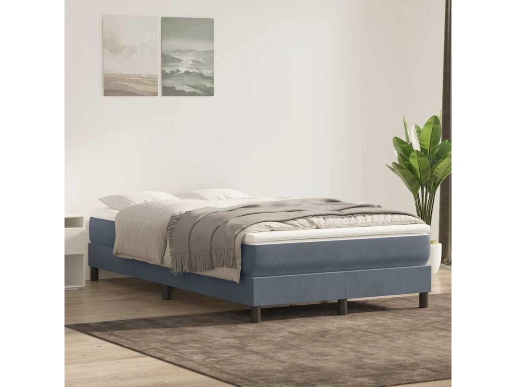 Homzora bed base without mattress, dark grey, 120x220cm