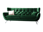 Sofa - Emerald Green Velvet - CHARM
