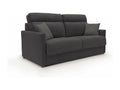 Homzora Convertible Sofa Bed in Soft Waterproof Fabric T02 156 cm mat.120x197 black