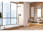 90x185 cm shower tray with side grate, Homzora Extra Slim white, made of synthetic resin and marble dust, with free waste