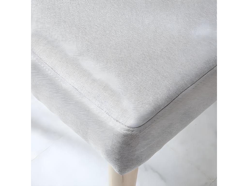Grey upholstered wooden chair 52x96
