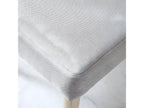 Grey upholstered wooden chair 52x96