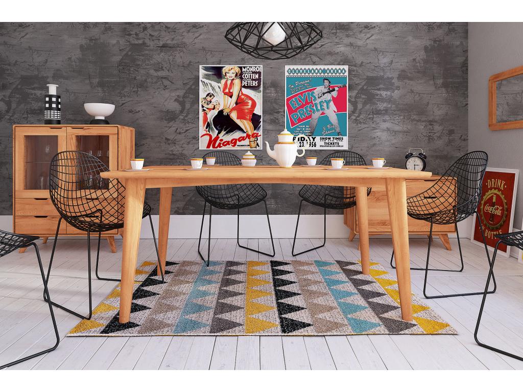 Homzora - Table in natural oiled beech heartwood 90x180