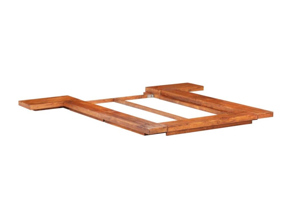 Homzora Japanese Bed, Solid Homzora Wood, 100x200