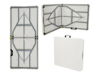 Folding Table 150cm Rectangular White Catering Table O91