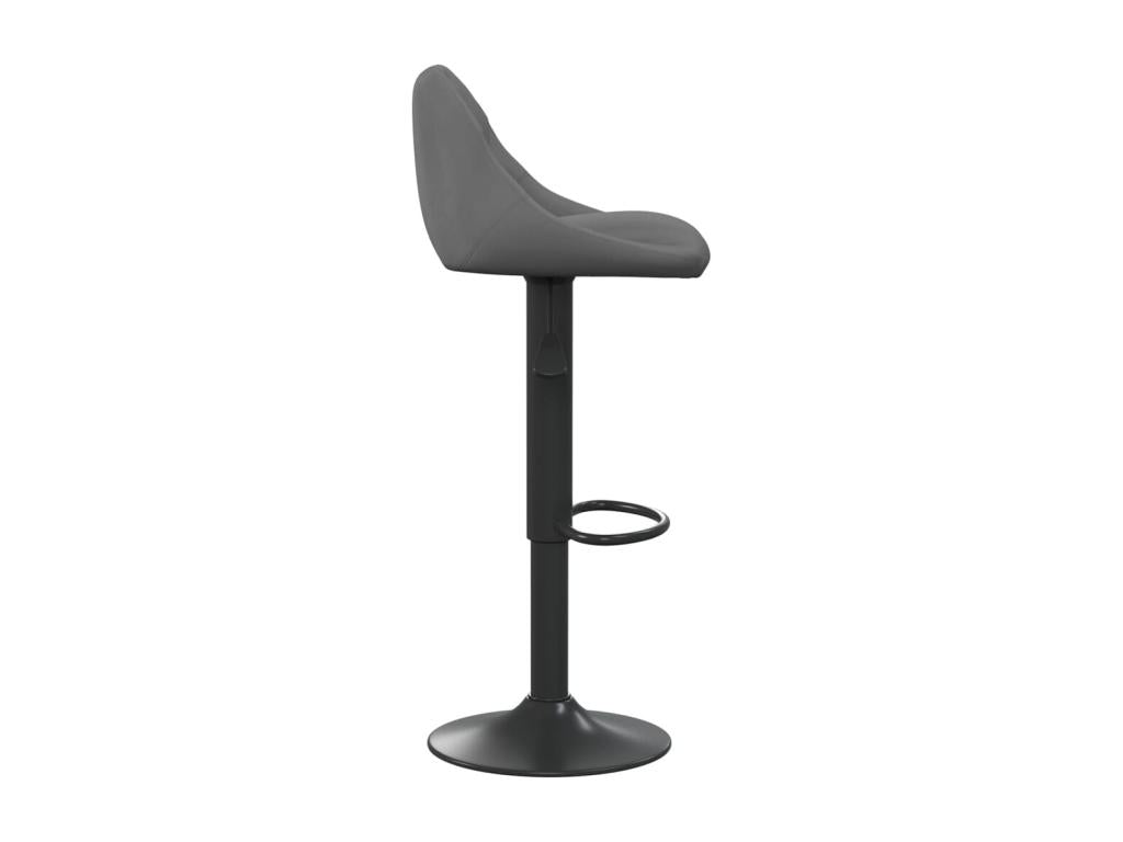 Dark Grey Velvet Bar Stool 10
