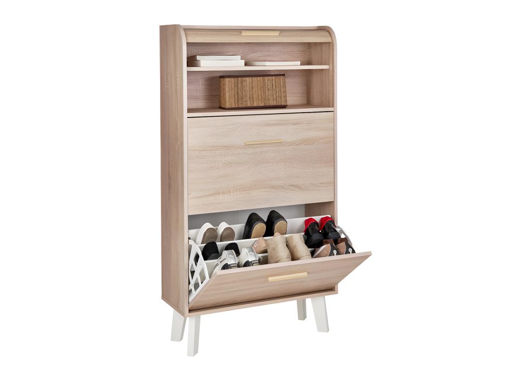 Shoe cabinet with curtain - Homzora n 3