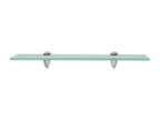 Modern wall-mounted glass shelf, 50x10x0.8 cm, 2702121/2