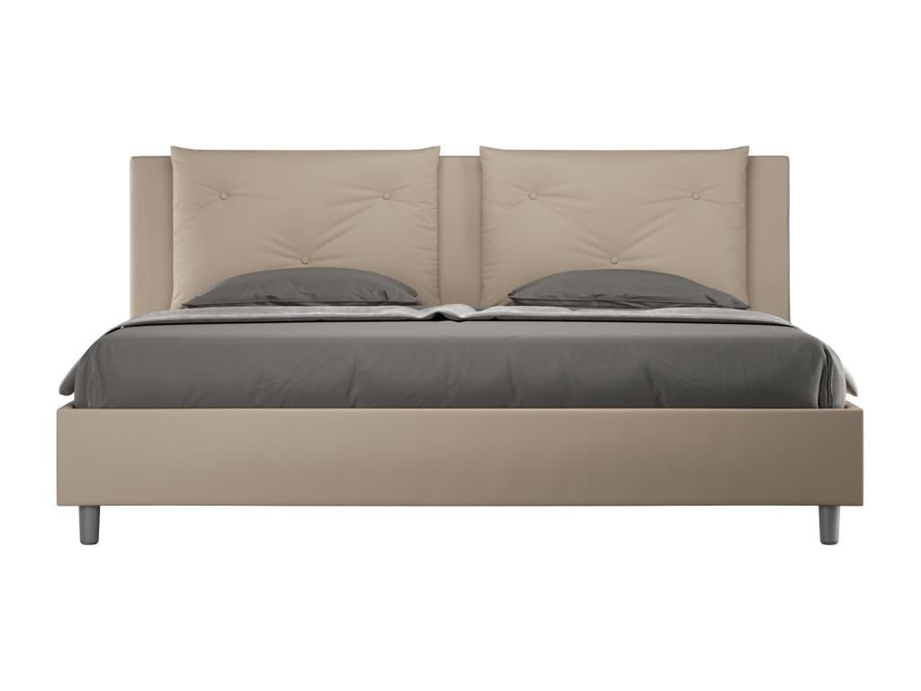 Doucezen bed size without slatted base, upholstered 200x210 cm, Doucezen faux leather