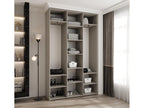 Como 3 245.5/150/40 3-door hinged wardrobe, cashmere/black