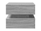 Homzora coffee table with LED lights, Homzora grey, 50x50x40 cm