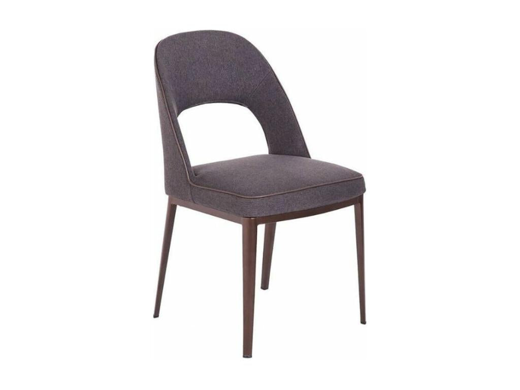 Homzora fabric chair with steel legs - set of 2 - Homzora color 67
