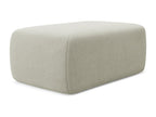 Textured fabric pouf - light beige - Homzora