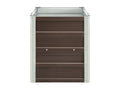 Raised bed planter, brown, 240x40x45 cm, 02 0001097