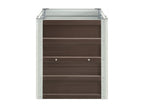 Raised bed planter, brown, 240x40x45 cm, 02 0001097
