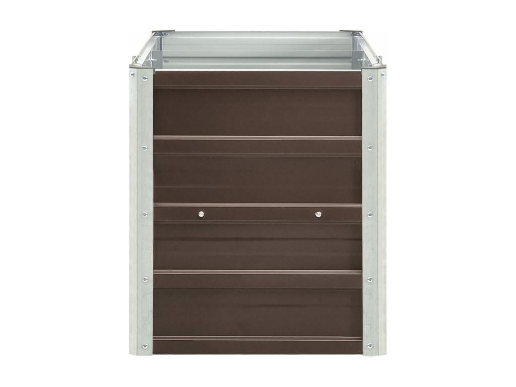 Raised bed planter, brown, 240x40x45 cm, 02 0001097