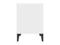 2-piece bedside tables, white, 40x35x50 cm
