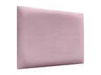 Homzora Upholstered Headboard in High-Quality Faux Leather, with Interchangeable Self-Adhesive Panels, Pink, 150 cm