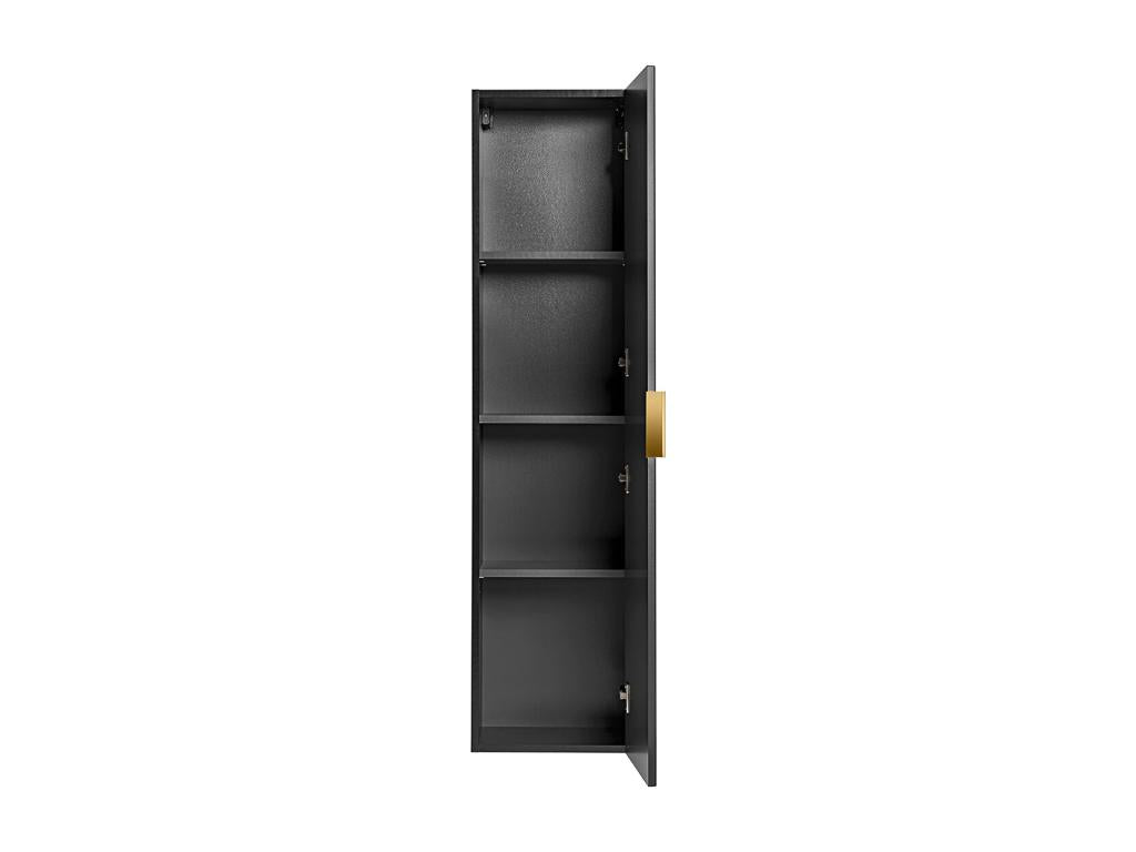 Homzora Black 1-Door Wall Cabinet