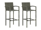 3-piece garden bar set, grey