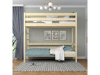 N03 Light Pine Wooden Bunk Bed 120x180