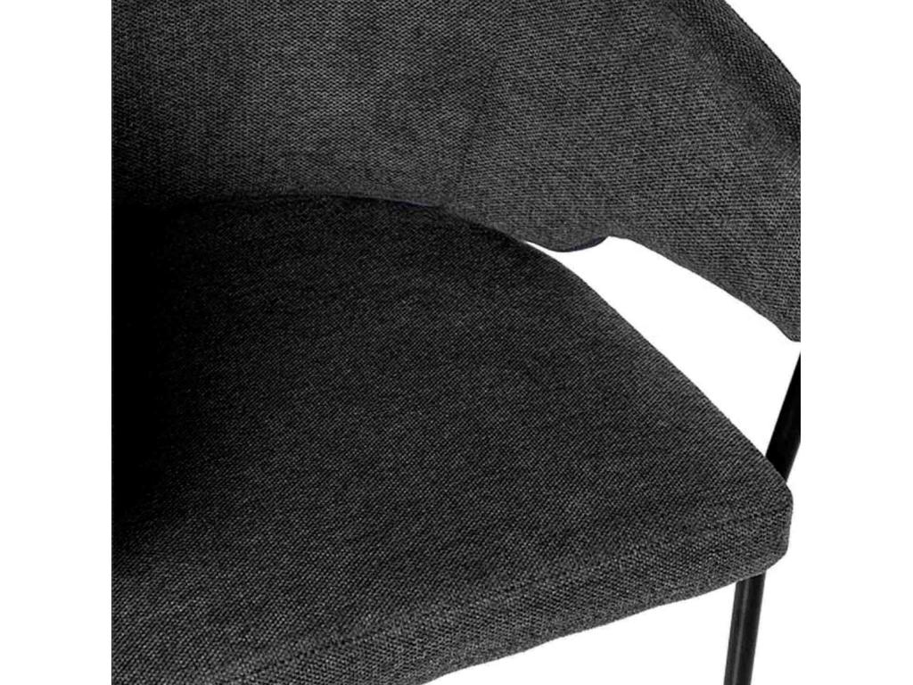 Homzora fabric chair – Minimalist design and comfort – Dark Grey
