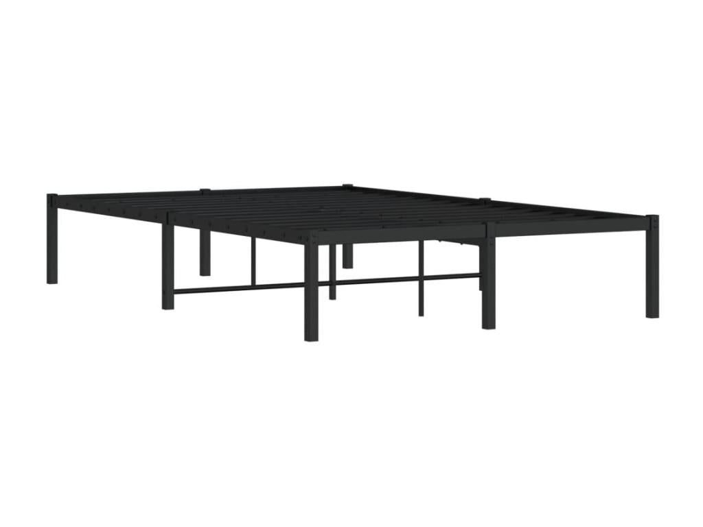 Black metal bed frame 120x200