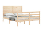 Bed frame with headboard 120x200 solid wood