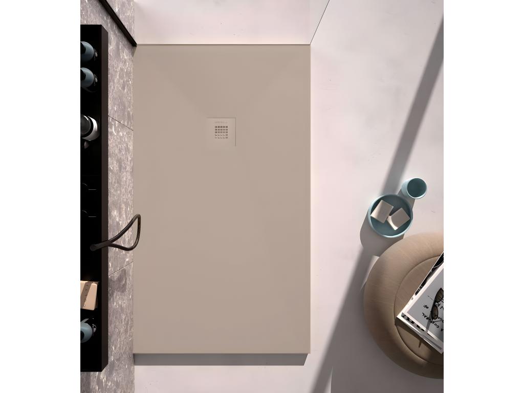 Homzora Plus smooth sand shower tray with colour grid - 170x80 cm